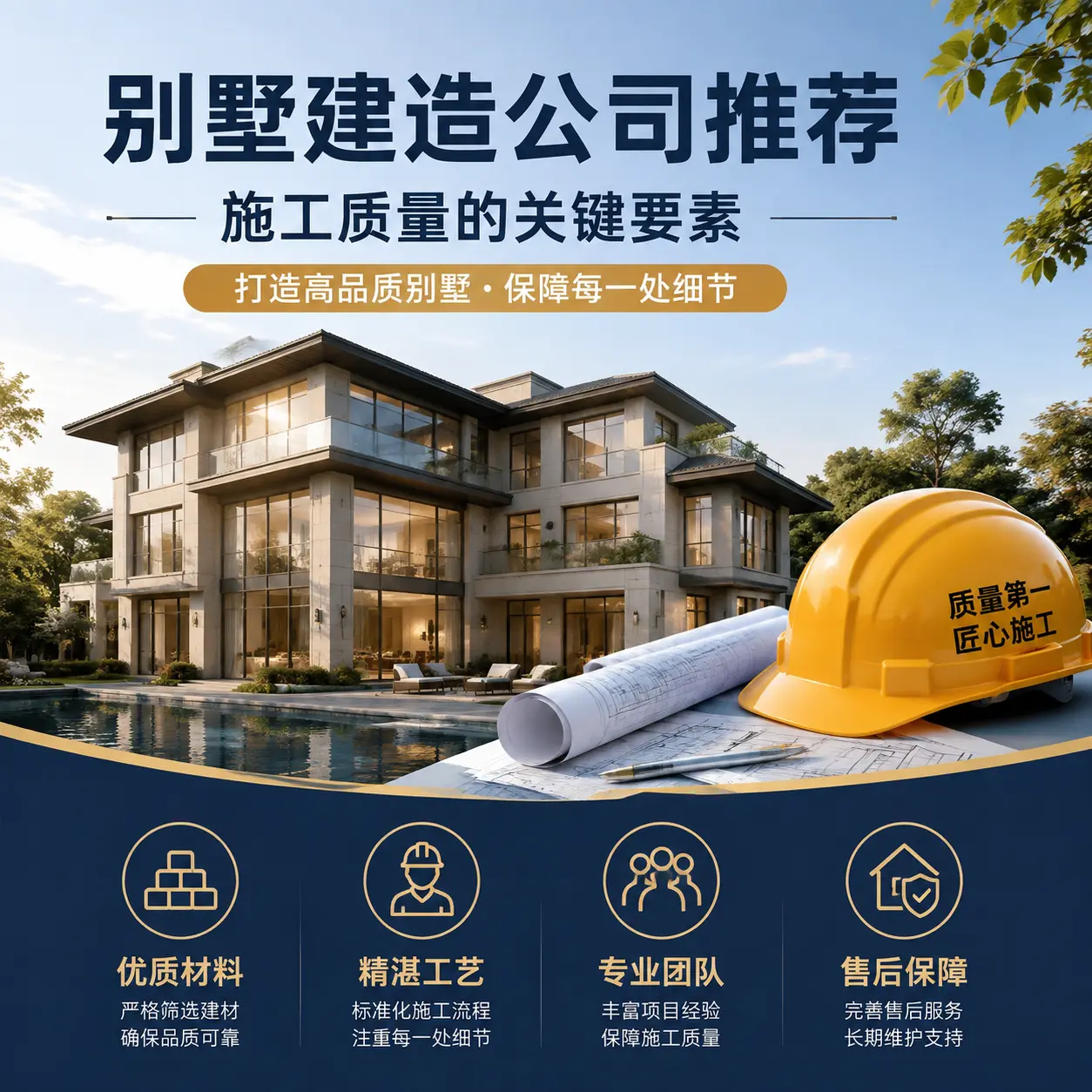 别墅建造公司推荐： 毕节 施工质量的关键要素