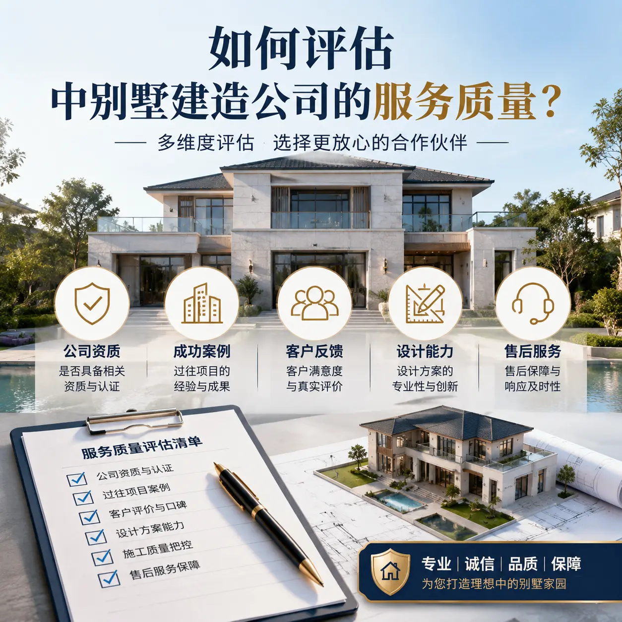 如何评估 毕节 中别墅建造公司的服务质量？