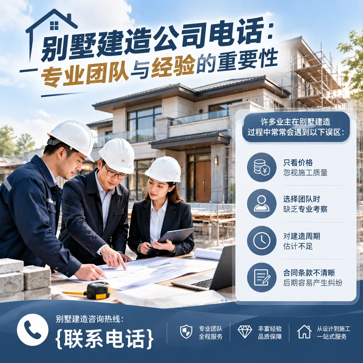 毕节别墅建造公司电话:专业团队与经验的重要性