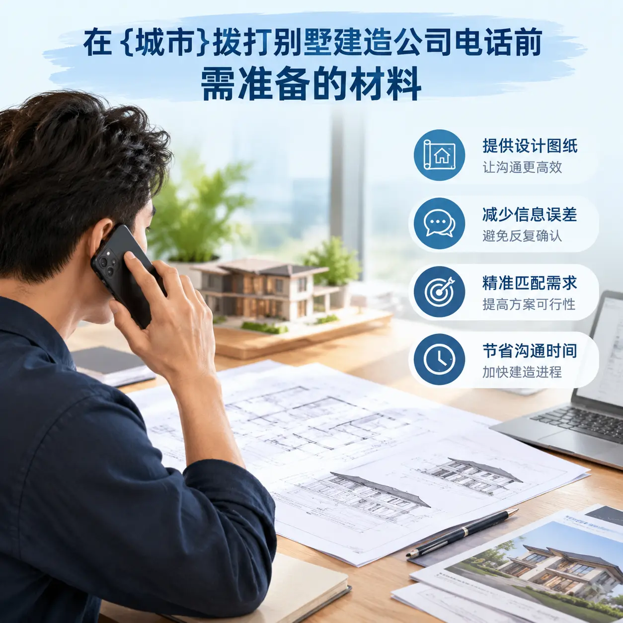 在毕节拨打别墅建造公司电话前需准备的材料