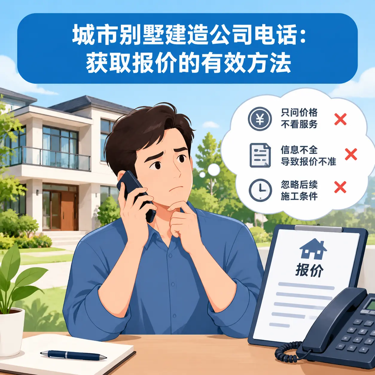 毕节别墅建造公司电话：获取报价的有效方法