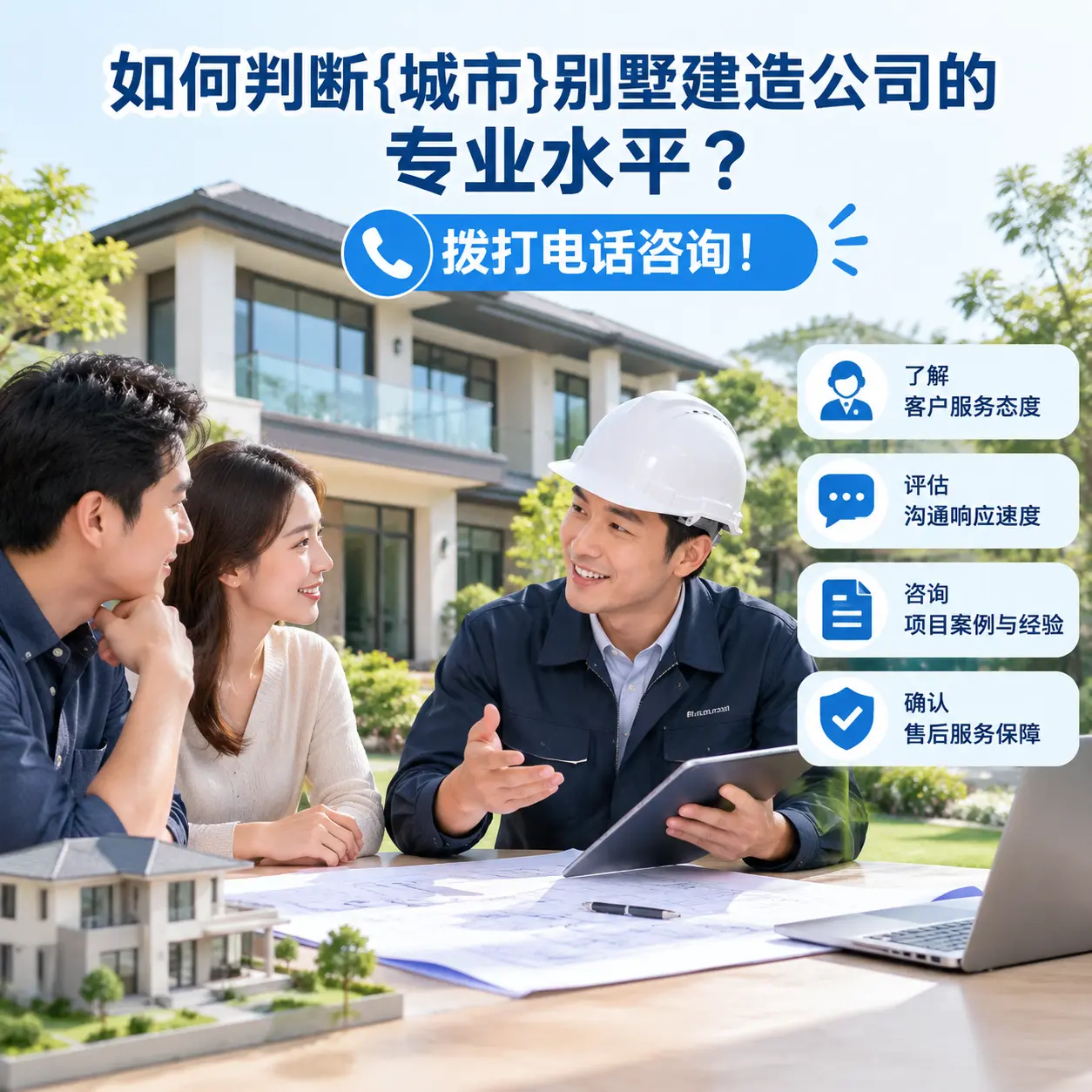 如何判断毕节别墅建造公司的专业水平?拨打电话咨询!